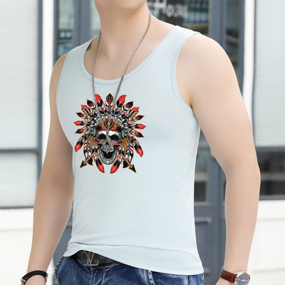 Férfi testre szabott felső rátéttel