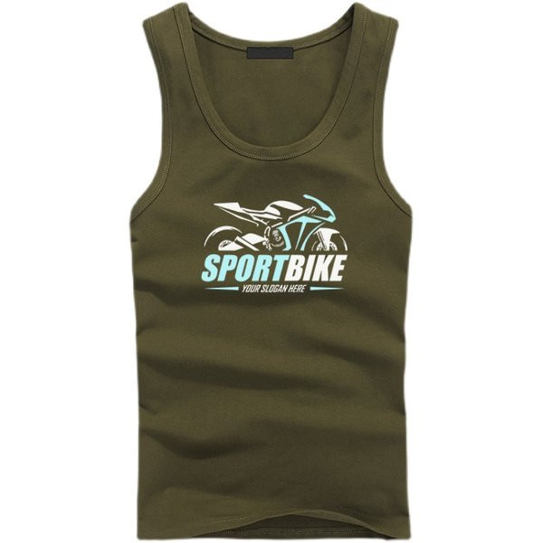 Férfi felső rátéttel és felirattal