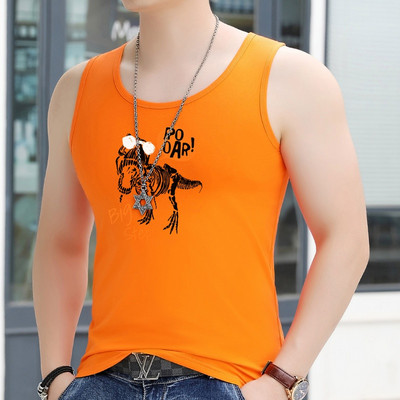 Ανδρικό φανελάκι σε πολλά χρώματα με απλικέ