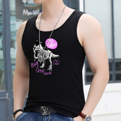 Ανδρικό φανελάκι σε πολλά χρώματα με απλικέ