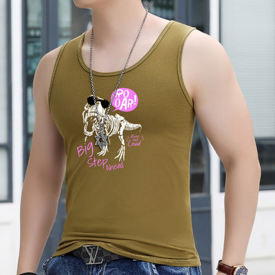 Ανδρικό φανελάκι σε πολλά χρώματα με απλικέ