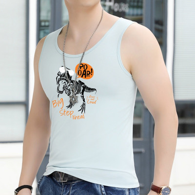 Ανδρικό φανελάκι σε πολλά χρώματα με απλικέ