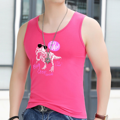 Ανδρικό φανελάκι σε πολλά χρώματα με απλικέ