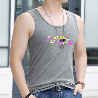 Férfi felső, kerek nyakkivágással és nyomattal - több színben