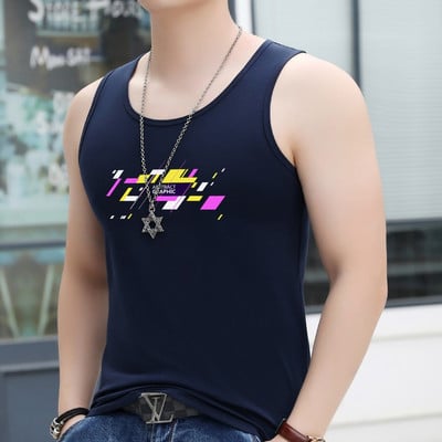 Férfi felső, kerek nyakkivágással és nyomattal - több színben