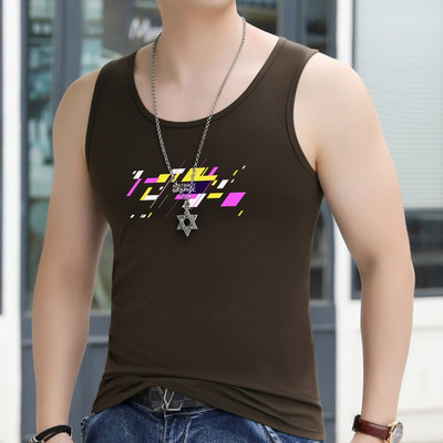 Férfi felső, kerek nyakkivágással és nyomattal - több színben