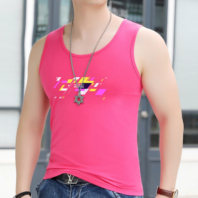 Férfi felső, kerek nyakkivágással és nyomattal - több színben