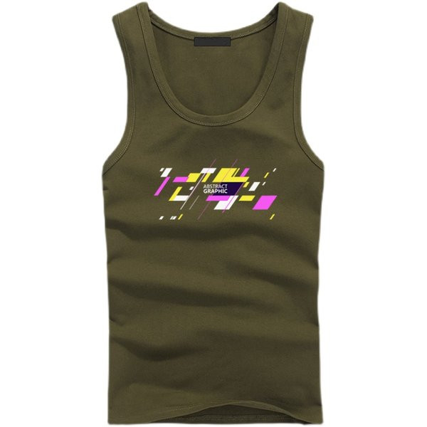 Férfi felső, kerek nyakkivágással és nyomattal - több színben