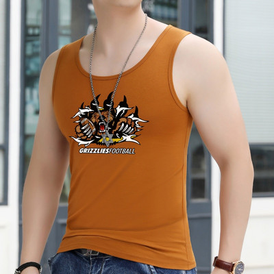 Nyári alkalmi pamut felső, férfi mintával