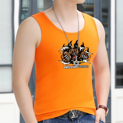 Nyári alkalmi pamut felső, férfi mintával