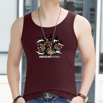 Nyári alkalmi pamut felső, férfi mintával