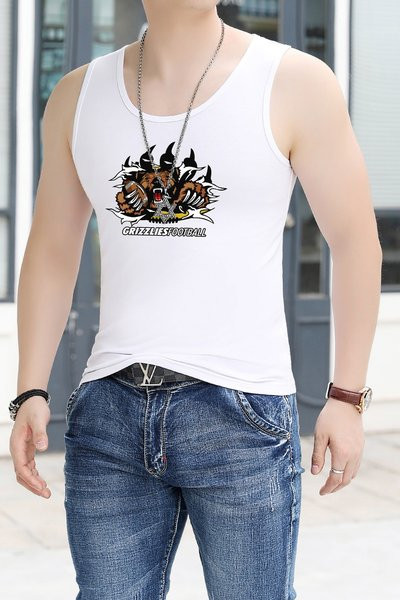 Nyári alkalmi pamut felső, férfi mintával