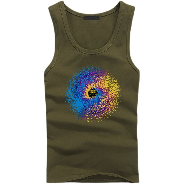 Ovaalse dekoltee ja värvitrükiga vabaaja topp