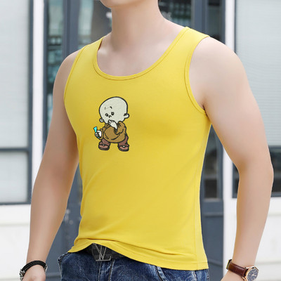 Βαμβακερό φανελάκι με έγχρωμη εκτύπωση