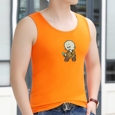 Βαμβακερό φανελάκι με έγχρωμη εκτύπωση