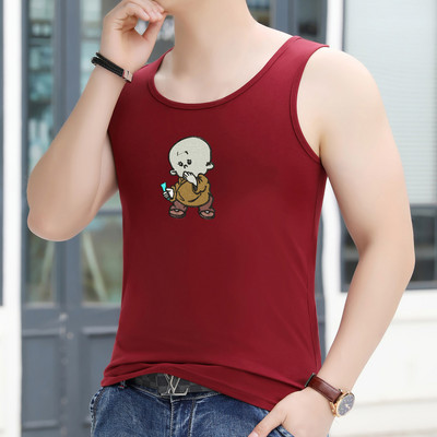 Βαμβακερό φανελάκι με έγχρωμη εκτύπωση