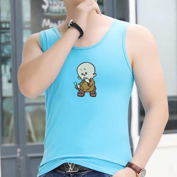 Βαμβακερό φανελάκι με έγχρωμη εκτύπωση