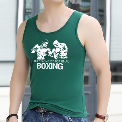 Εντοιχισμένο ανδρικό φανελάκι για σπορ και καθημερινή ζωή - μεγάλα μεγέθη