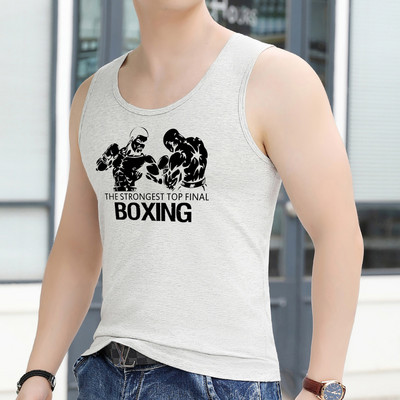 Εντοιχισμένο ανδρικό φανελάκι για σπορ και καθημερινή ζωή - μεγάλα μεγέθη