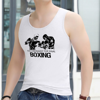 Εντοιχισμένο ανδρικό φανελάκι για σπορ και καθημερινή ζωή - μεγάλα μεγέθη