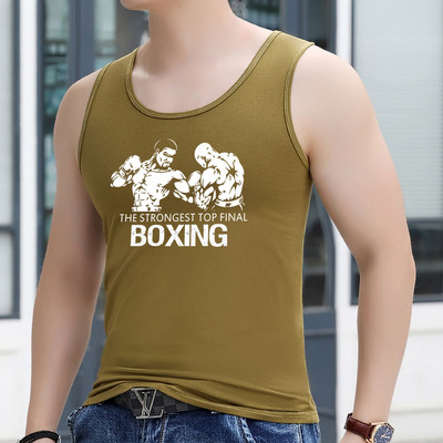 Εντοιχισμένο ανδρικό φανελάκι για σπορ και καθημερινή ζωή - μεγάλα μεγέθη