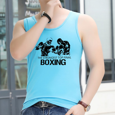 Εντοιχισμένο ανδρικό φανελάκι για σπορ και καθημερινή ζωή - μεγάλα μεγέθη