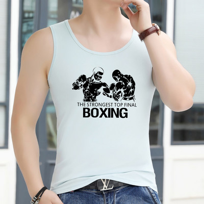 Εντοιχισμένο ανδρικό φανελάκι για σπορ και καθημερινή ζωή - μεγάλα μεγέθη