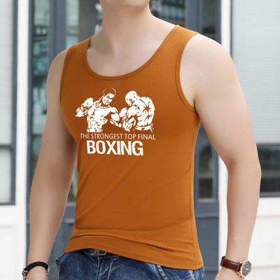 Εντοιχισμένο ανδρικό φανελάκι για σπορ και καθημερινή ζωή - μεγάλα μεγέθη