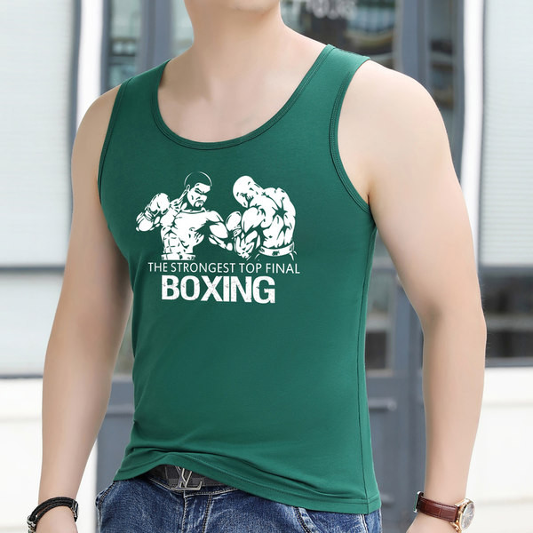 Εντοιχισμένο ανδρικό φανελάκι για σπορ και καθημερινή ζωή - μεγάλα μεγέθη