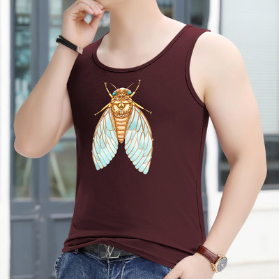 Ανδρικό φανελάκι με στάμπα - πολλά χρώματα