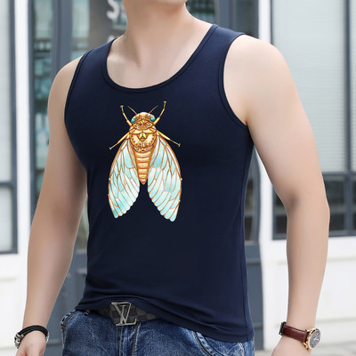 Ανδρικό φανελάκι με στάμπα - πολλά χρώματα