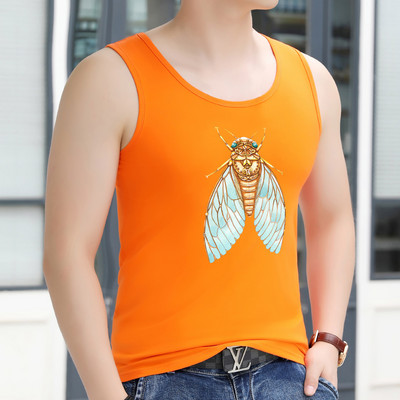 Ανδρικό φανελάκι με στάμπα - πολλά χρώματα