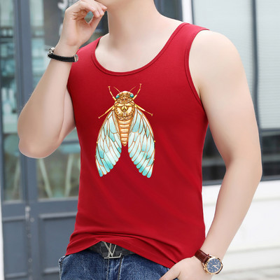 Ανδρικό φανελάκι με στάμπα - πολλά χρώματα