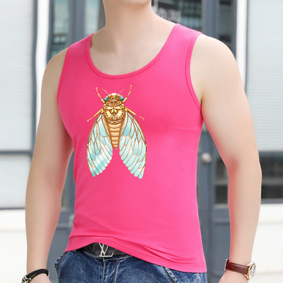 Ανδρικό φανελάκι με στάμπα - πολλά χρώματα