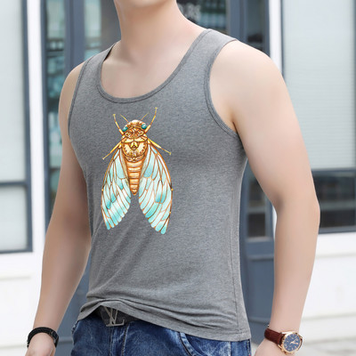 Ανδρικό φανελάκι με στάμπα - πολλά χρώματα