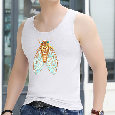 Ανδρικό φανελάκι με στάμπα - πολλά χρώματα