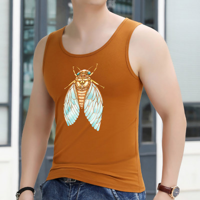 Ανδρικό φανελάκι με στάμπα - πολλά χρώματα