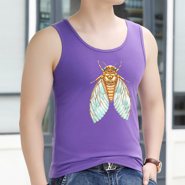 Ανδρικό φανελάκι με στάμπα - πολλά χρώματα