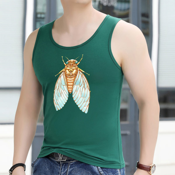 Ανδρικό φανελάκι με στάμπα - πολλά χρώματα