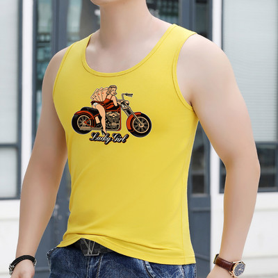 Trükiga meeste sporditank - mitut värvi