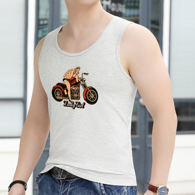 Trükiga meeste sporditank - mitut värvi