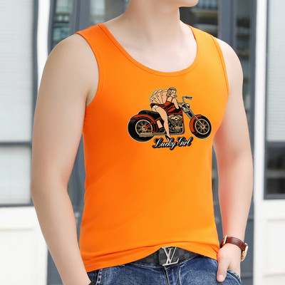 Trükiga meeste sporditank - mitut värvi