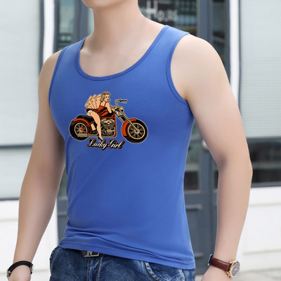 Trükiga meeste sporditank - mitut värvi