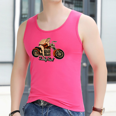 Trükiga meeste sporditank - mitut värvi