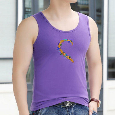 Férfi felső, színes hímzéssel