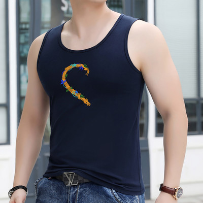 Férfi felső, színes hímzéssel