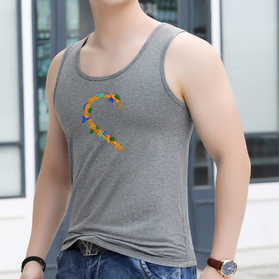 Férfi felső, színes hímzéssel