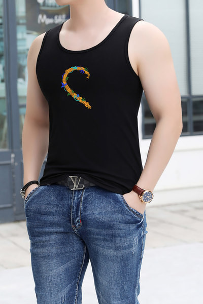 Férfi felső, színes hímzéssel