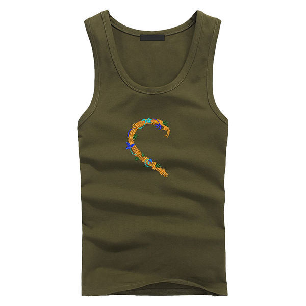 Férfi felső, színes hímzéssel