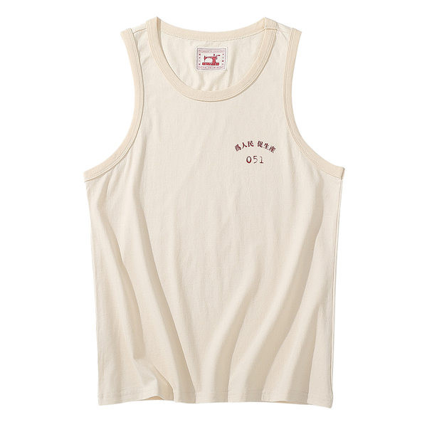 Ümara kaelusega vabaaja meeste topp – retro stiilis